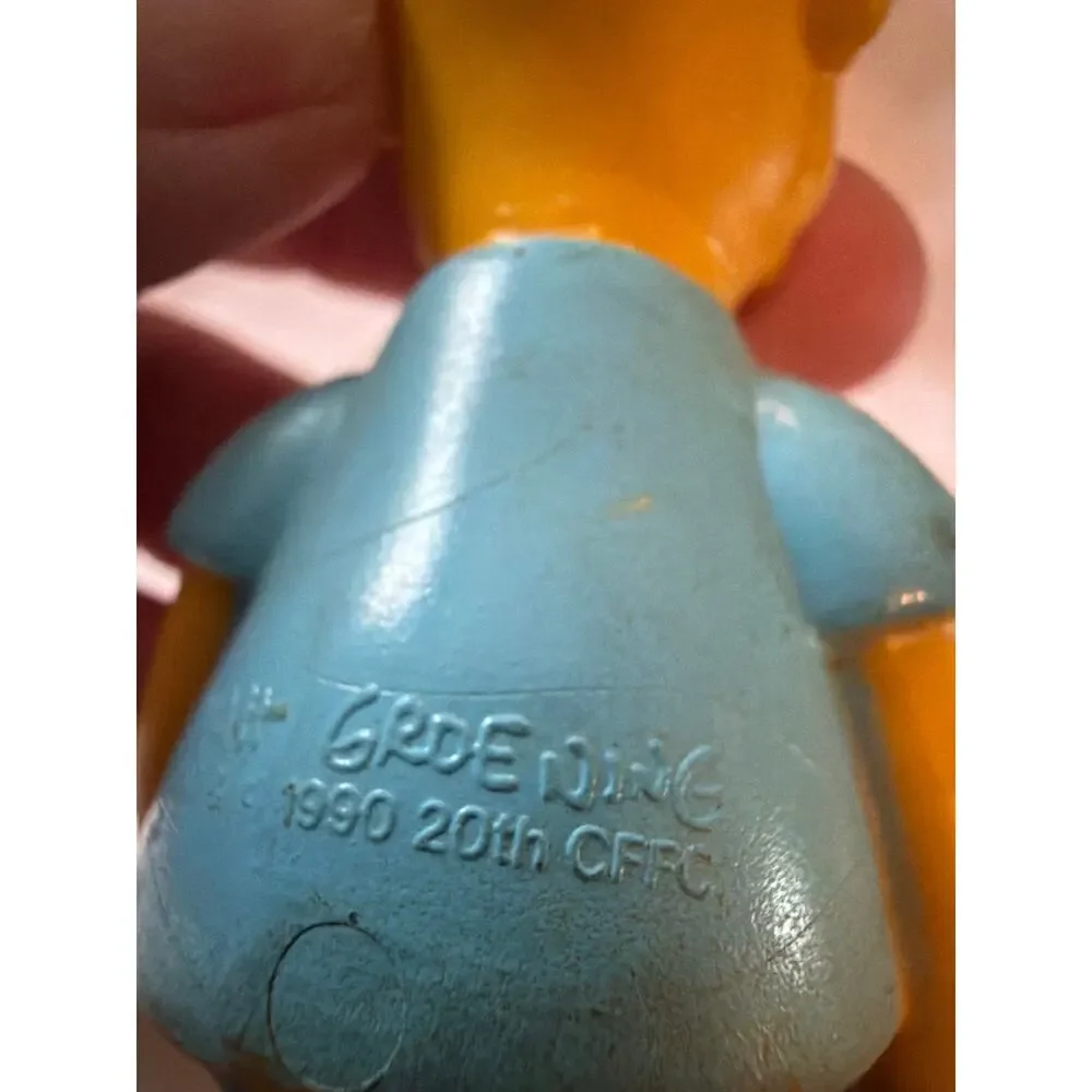 Vintage Bart Simpson Keychain Figure Matt Groening 1990 20th Century Fox 4
